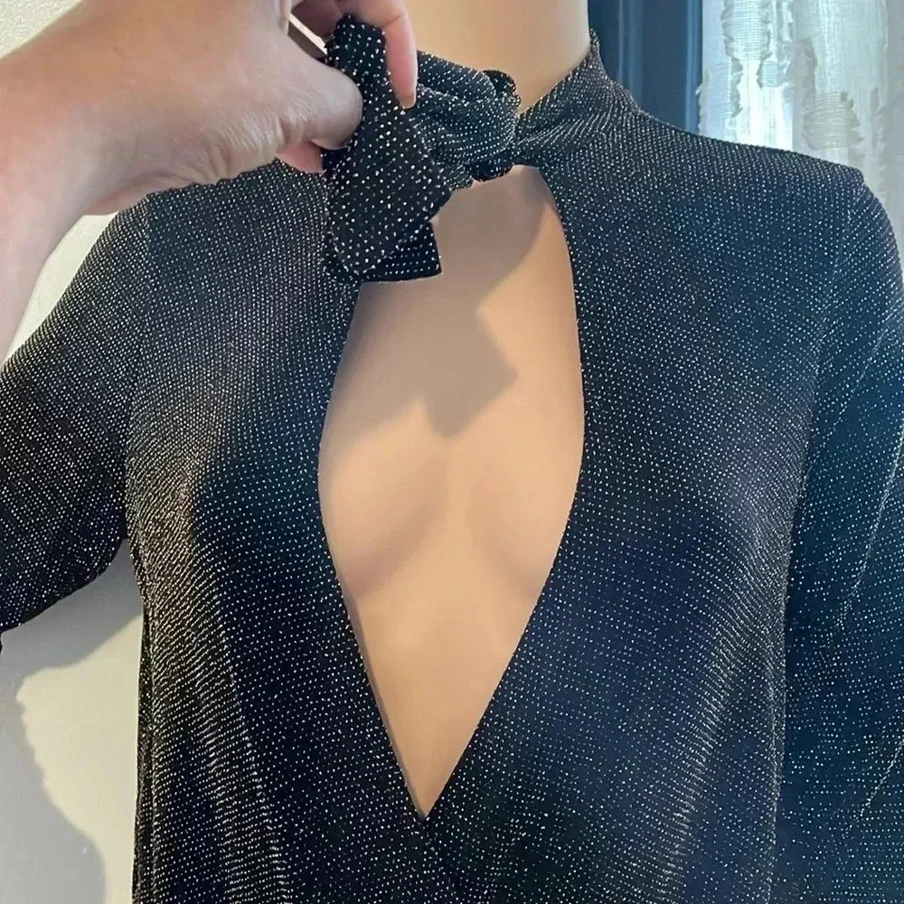 Paperoc elegant blouse long sleeve for women’s - Picture 4 of 11